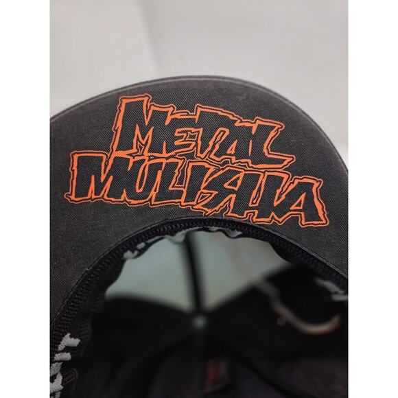 Metal Militia Motocross Hat FlexFit Sz L/XL Black Vintage Skull Racing Gearhead - Picture 5 of 10